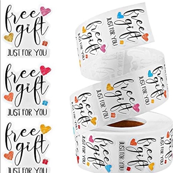 POSHER FAVORITE! 💕50 FREE GIFT stickers 1.5 x 1.38 inch BEST SELLER! - Picture 1 of 4
